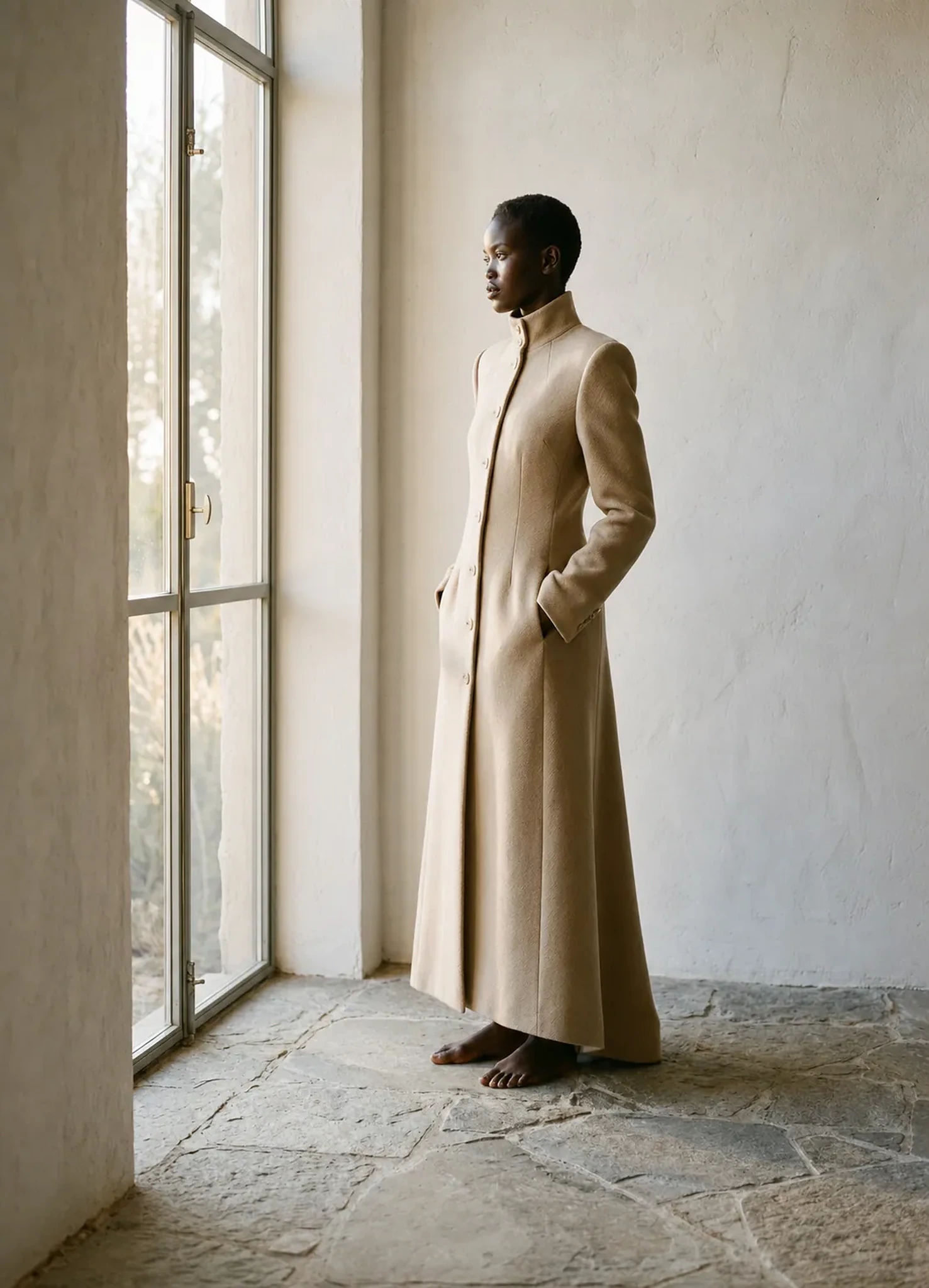 DISPERSIA concept campaign silhouette in coastal light.
